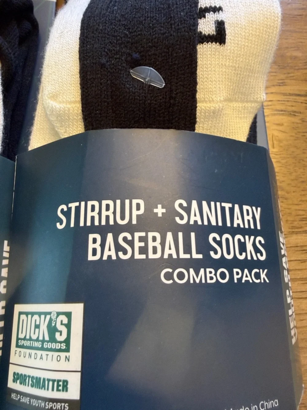 DSG Stirrup and Sanitary Baseball Socks Youth Sizes and Adult Black NWT Set of 2